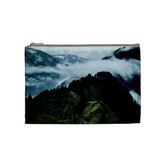 Green Mountain Cosmetic Bag (medium) by goljakoff