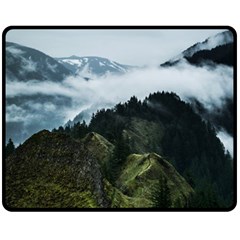 Green Mountain Fleece Blanket (medium)  by goljakoff