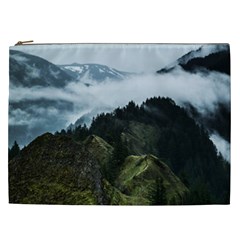 Green Mountain Cosmetic Bag (xxl) by goljakoff