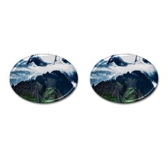 Whales Peak Cufflinks (oval) by goljakoff