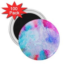 Rainbow Paint 2 25  Magnets (100 Pack)  by goljakoff