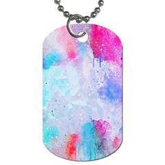 Rainbow Paint Dog Tag (two Sides) by goljakoff