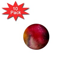 Red And Yellow Drops 1  Mini Buttons (10 Pack)  by goljakoff