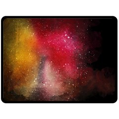 Red And Yellow Drops Fleece Blanket (large)  by goljakoff