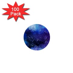 Blue Paint 1  Mini Buttons (100 Pack) 