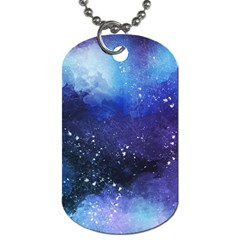 Blue Paint Dog Tag (one Side) by goljakoff