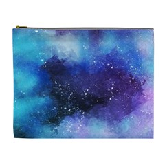 Blue Paint Cosmetic Bag (xl) by goljakoff