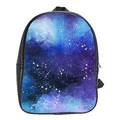 Blue Paint School Bag (large) by goljakoff