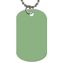 Dark Sea Green Dog Tag (two Sides) by FabChoice