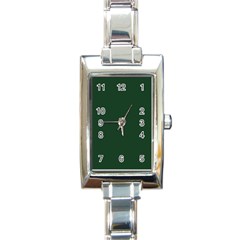 Eden Green Rectangle Italian Charm Watch by FabChoice