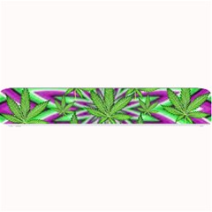 Purple, White, Green, Marijuana, Leaves, Cbdoilprincess  5de76707-e767-40d0-a70d-e7c36407f0a3 Small Bar Mats by CBDOilPrincess1