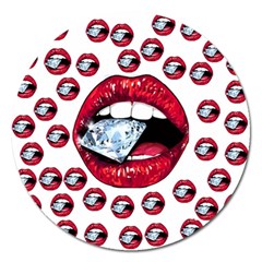 Lips Diamonds Cbdoilprincess  Df7357df-b45a-476d-b5b0-d19665f6de3f Magnet 5  (round) by CBDOilPrincess1