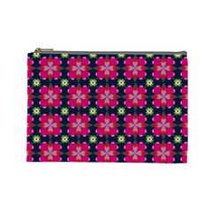 Pattern Of Hearts Cosmetic Bag (large) by SychEva