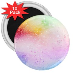 Rainbow Paint 3  Magnets (10 Pack)  by goljakoff