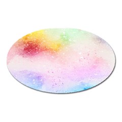 Rainbow Paint Oval Magnet by goljakoff
