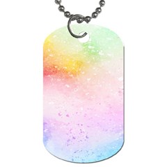 Rainbow Paint Dog Tag (one Side) by goljakoff