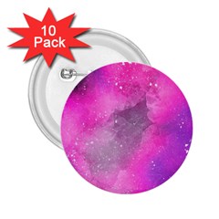 Purple Space Paint 2 25  Buttons (10 Pack)  by goljakoff