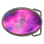 Purple space paint Belt Buckles Front