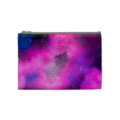 Purple Space Paint Cosmetic Bag (medium) by goljakoff