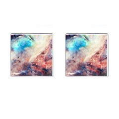 Abstract Galaxy Paint Cufflinks (square) by goljakoff