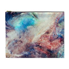 Abstract Galaxy Paint Cosmetic Bag (xl) by goljakoff