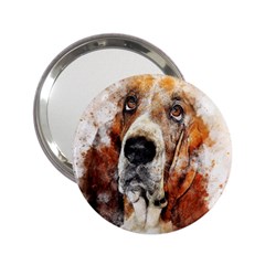 Dog Paint 2 25  Handbag Mirrors by goljakoff