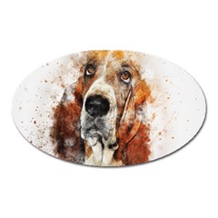 Dog Paint Oval Magnet by goljakoff