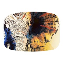 Elephant Mandala Mini Square Pill Box by goljakoff