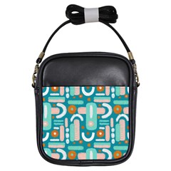 Abstract Shapes Girls Sling Bag by SychEva