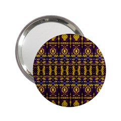 Fancy Ornate Pattern Mosaic Print 2 25  Handbag Mirrors by dflcprintsclothing