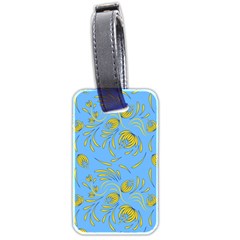 Folk Floral Pattern  Abstract Flowers Print  Seamless Pattern Luggage Tag (two Sides) by Eskimos