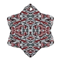 Multicolored Intricate Geometric Pattern Snowflake Ornament (two Sides) by dflcprintsclothing
