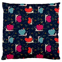 Romantic Snails Standard Flano Cushion Case (two Sides) by SychEva