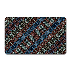 Multicolored Mosaic Print Pattern Magnet (rectangular) by dflcprintsclothing