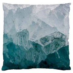 Green Blue Sea Large Cushion Case (two Sides) by goljakoff