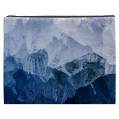 Blue Ice Mountain Cosmetic Bag (xxxl) by goljakoff