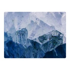 Blue Ice Mountain Double Sided Flano Blanket (mini)  by goljakoff