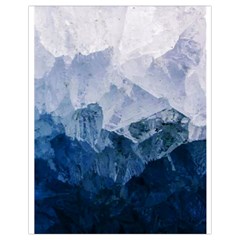 Blue Ice Mountain Drawstring Bag (small) by goljakoff