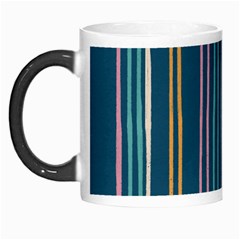Multicolored Stripes On Blue Morph Mugs by SychEva