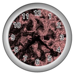 Plasma Storm Wall Clock (silver) by MRNStudios