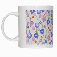 Watercolor Dandelions White Mugs by SychEva