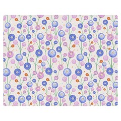 Watercolor Dandelions Double Sided Flano Blanket (medium)  by SychEva