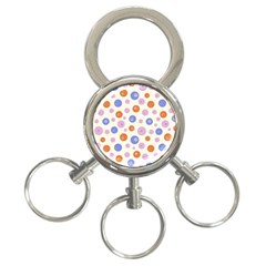 Multicolored Circles 3-ring Key Chain by SychEva
