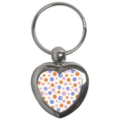 Multicolored Circles Key Chain (heart) by SychEva