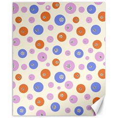 Multicolored Circles Canvas 11  X 14  by SychEva