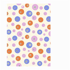 Multicolored Circles Small Garden Flag (two Sides)