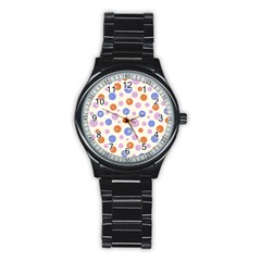 Multicolored Circles Stainless Steel Round Watch by SychEva