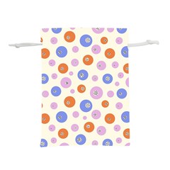 Multicolored Circles Lightweight Drawstring Pouch (l) by SychEva