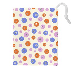 Multicolored Circles Drawstring Pouch (4xl) by SychEva