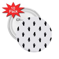 Vampire Hand Motif Graphic Print Pattern 2.25  Buttons (10 pack) 
